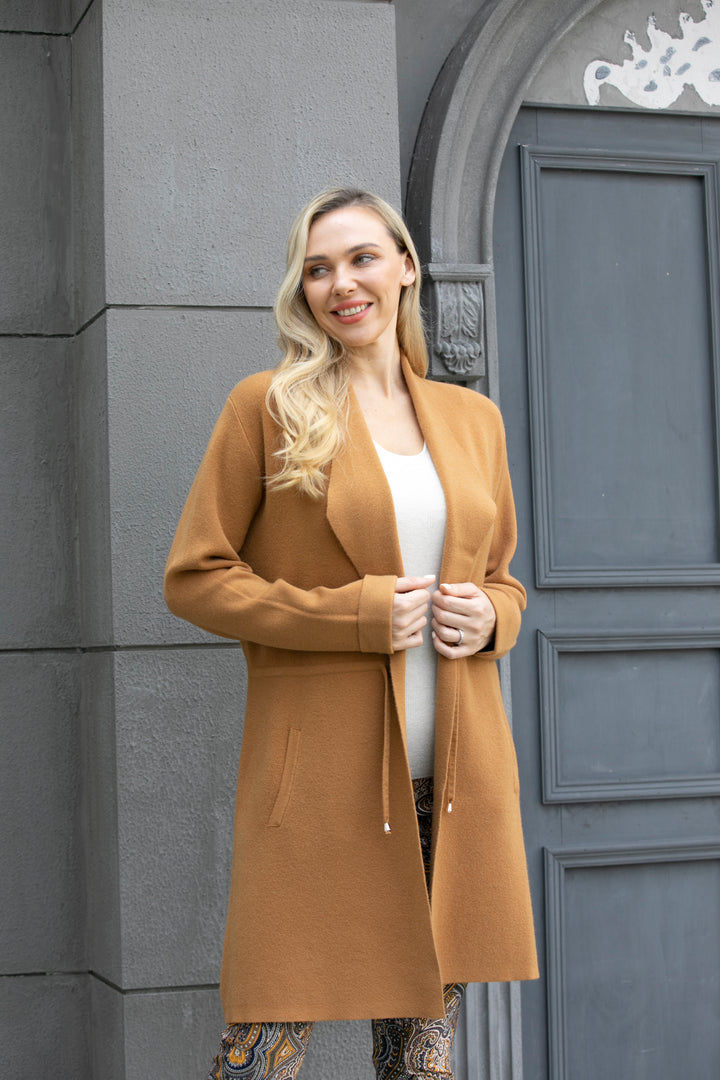 Front Tie Women’s Jacket with Pockets