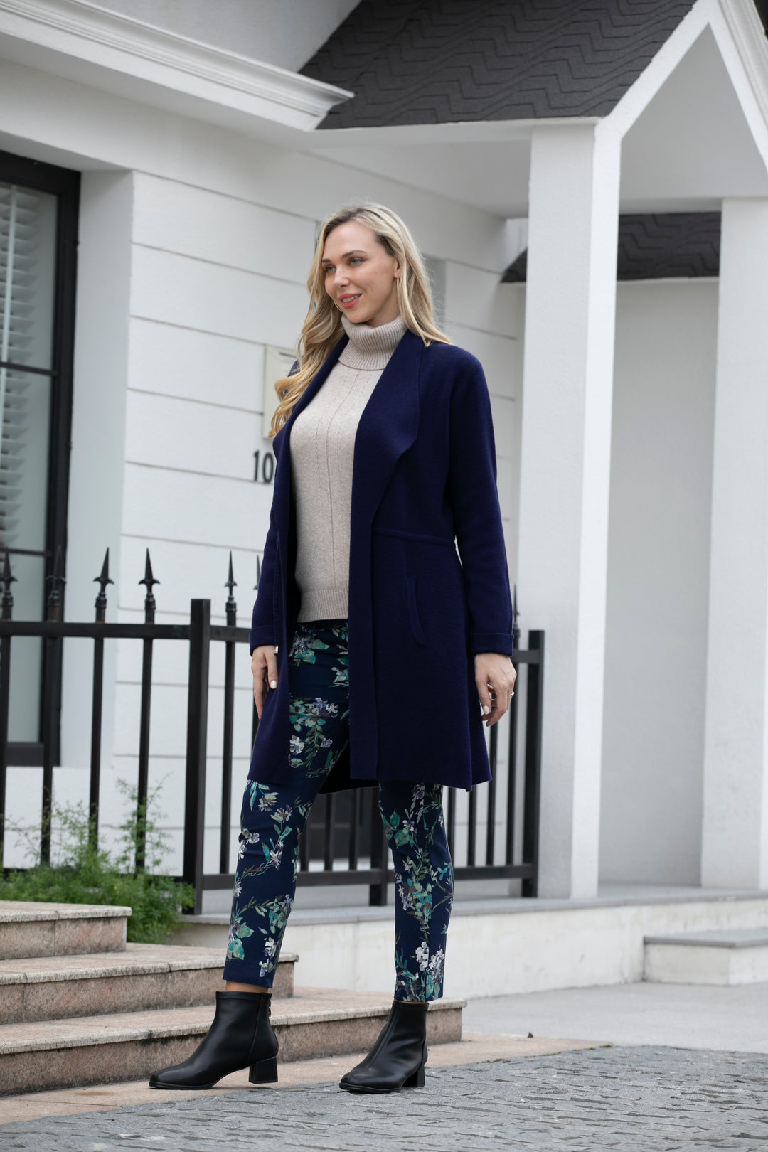 Front Tie Women’s Jacket with Pockets