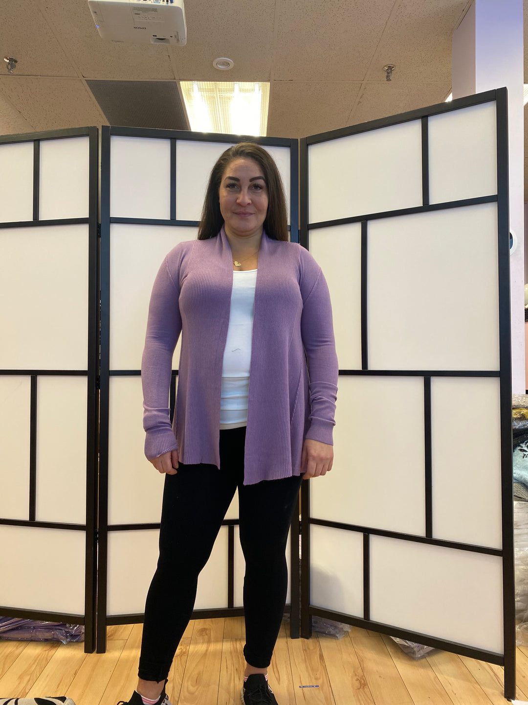 Luxurious Cashmere Feel Open Cardigan