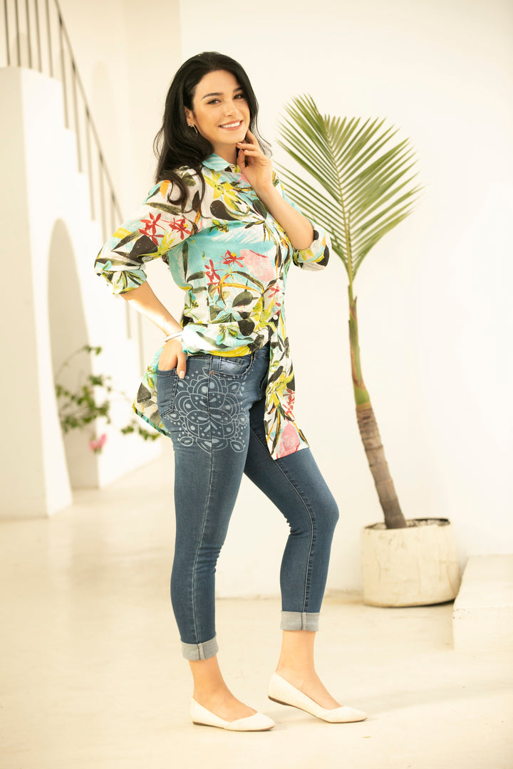 Cotton Button Up Top