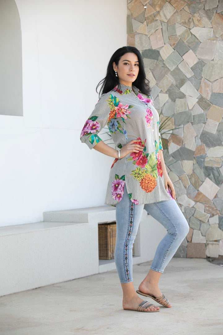 Cotton Button Up Top