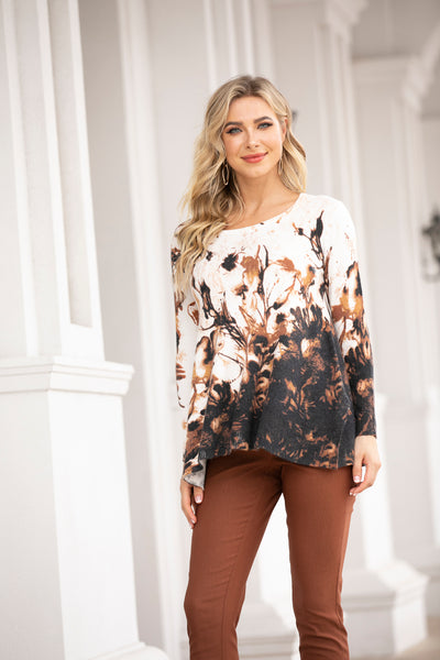 Autumn Abstract Printed Tunic