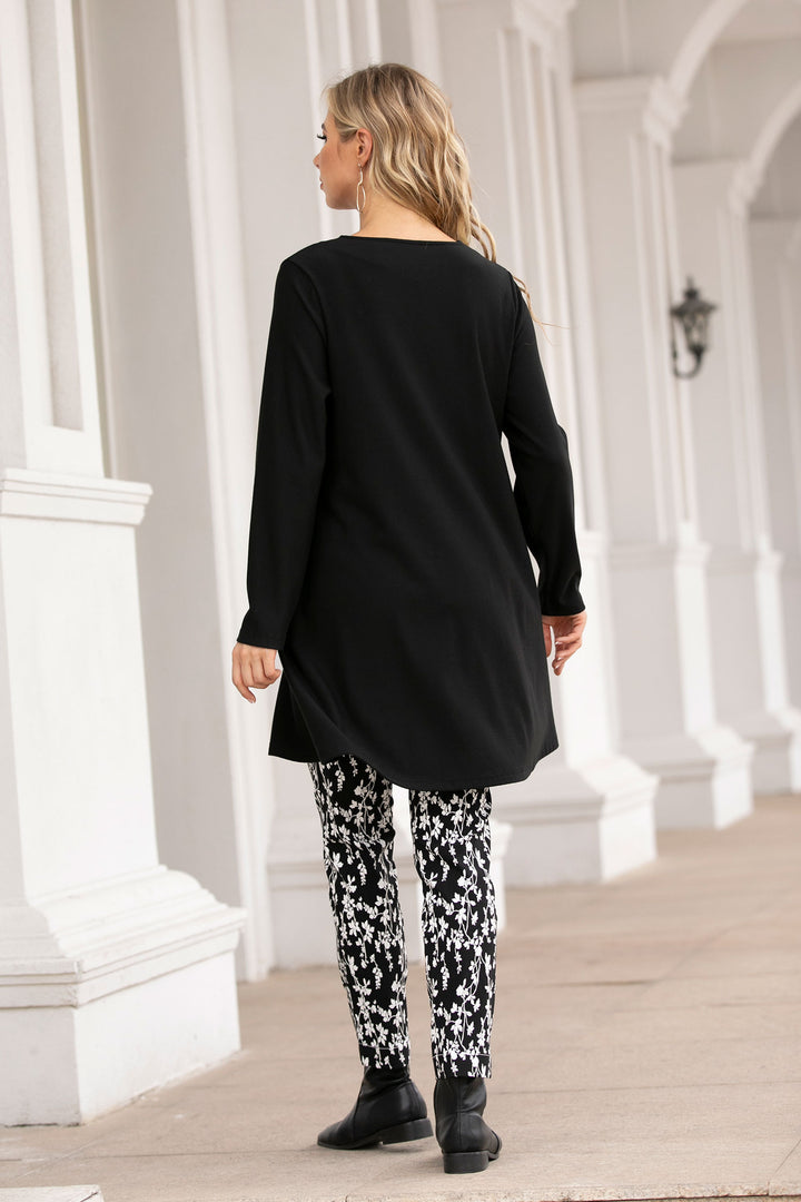 Bamboo Baby French Terry Tunic with Zipper and Pockets