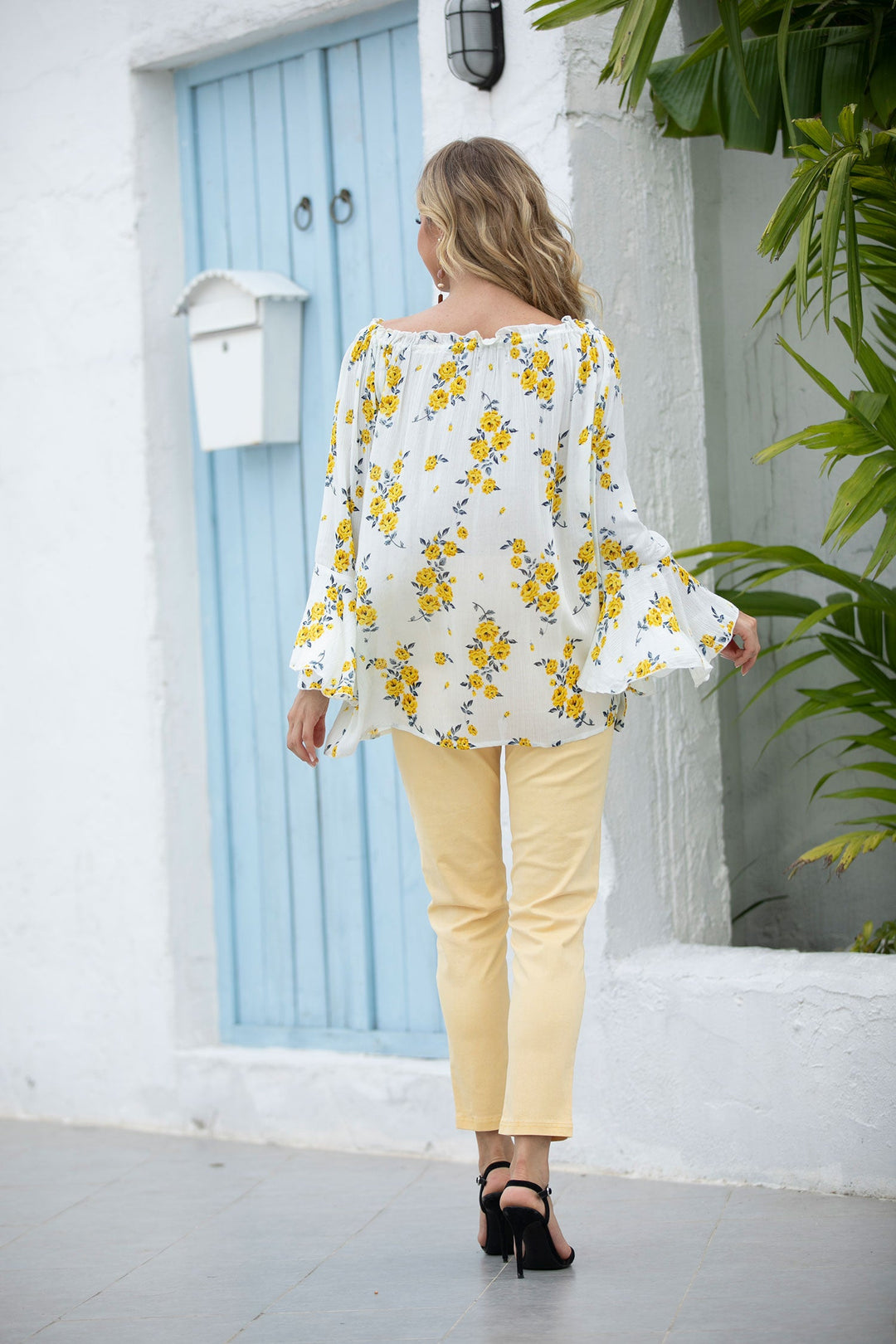 Off-Shoulder Floral Top