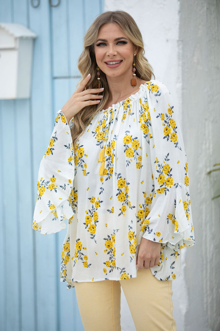 Off-Shoulder Floral Top