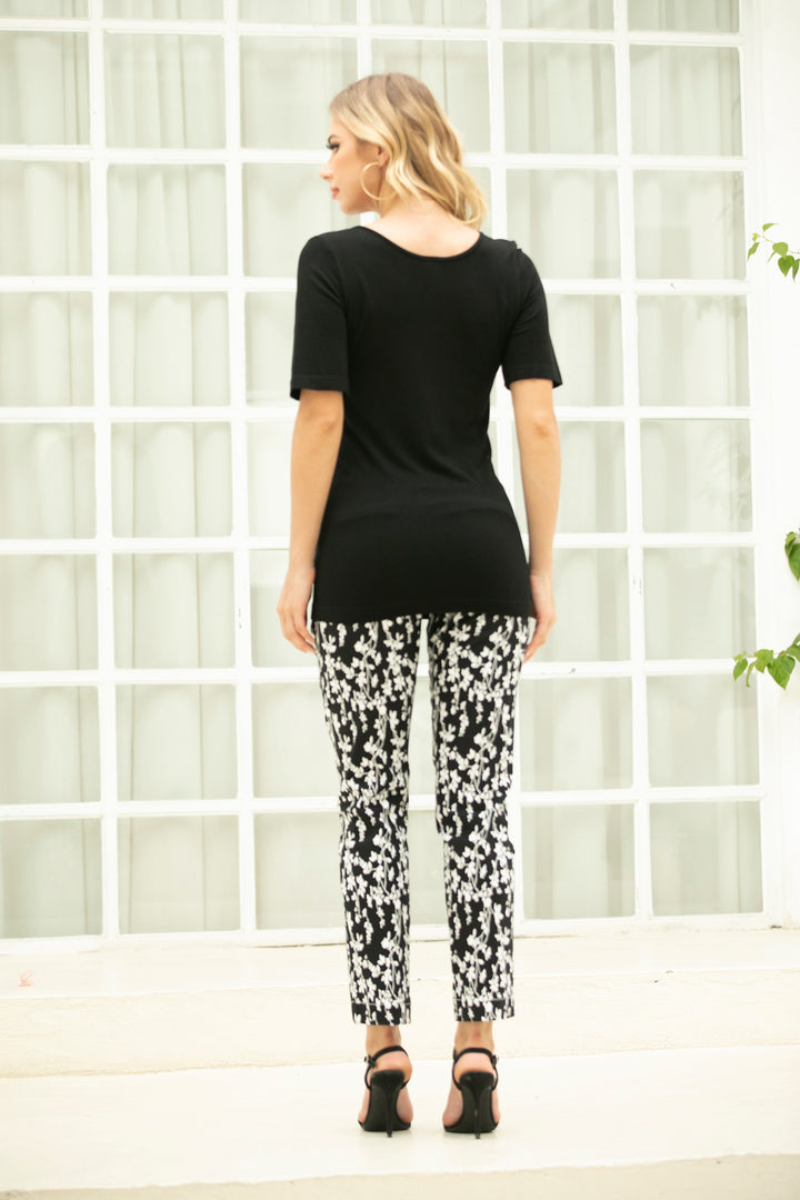 Colorful Bamboo Short Sleeve Top