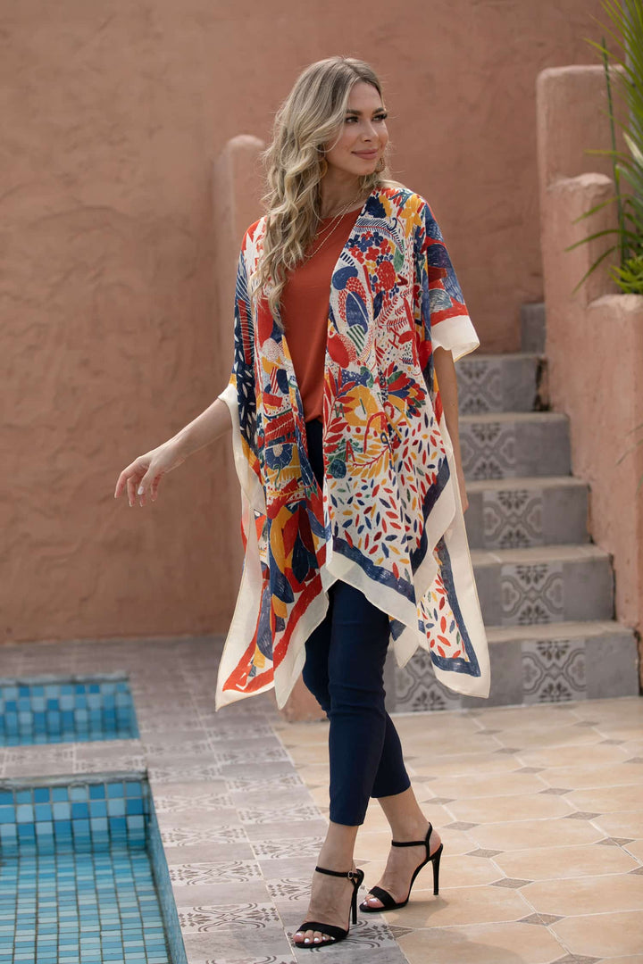 Abstract Print Cape