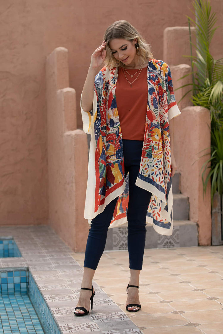 Abstract Print Cape