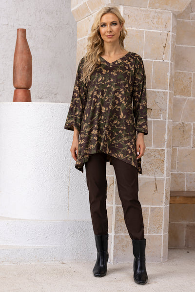 Poly Suede Printed Tunic