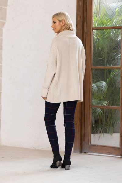 Cable Knit Textured Sweater