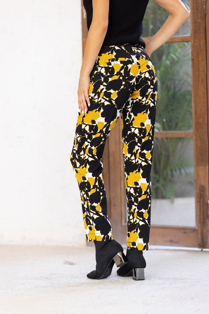 GOLD-BLACK PRINTED PANT
