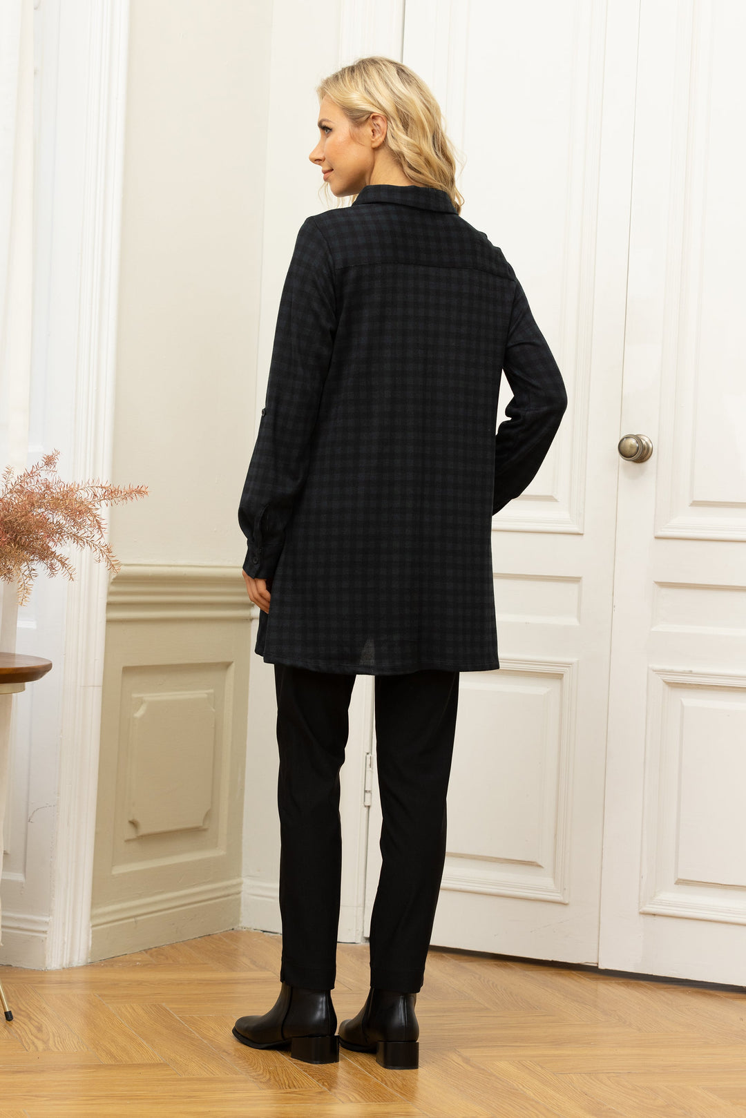 Nancy's Gingham Tunic w/ Pockets