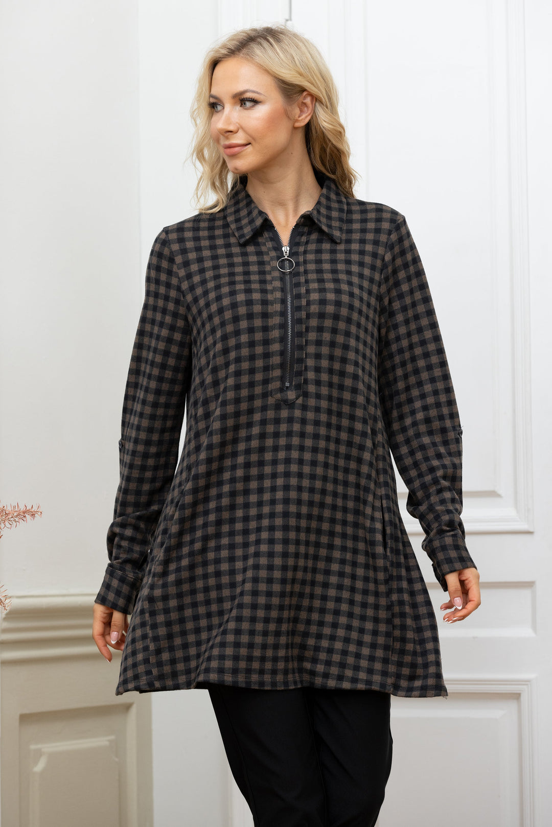 Nancy's Gingham Tunic w/ Pockets