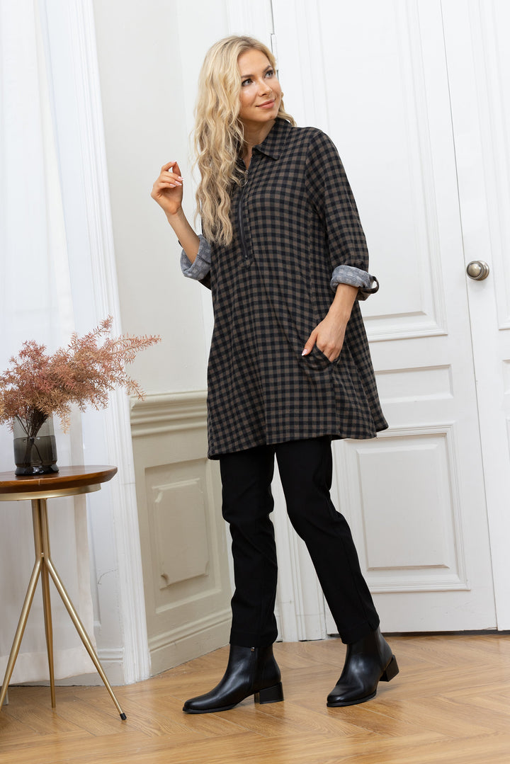 Nancy's Gingham Tunic w/ Pockets