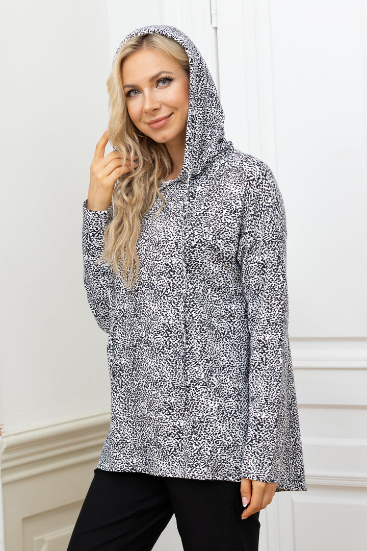 Bamboo Baby French Terry Hoodie winter Animal Print