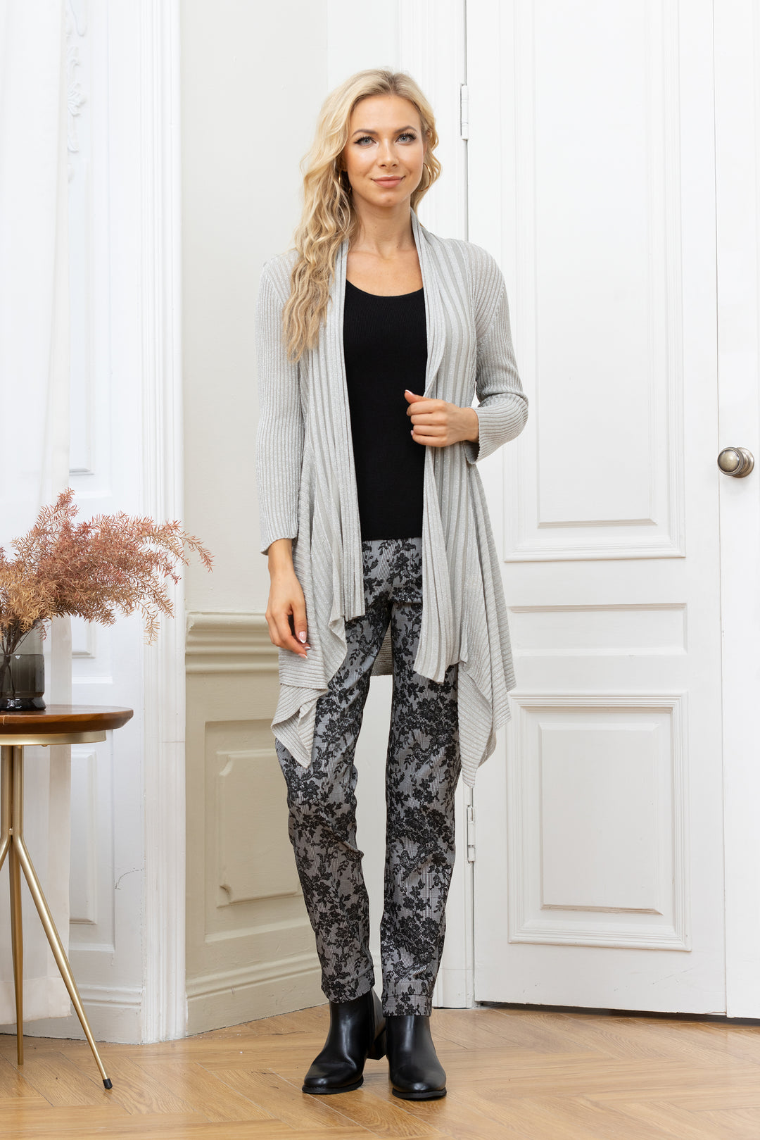 Two Way Wear Lurex Cardigan