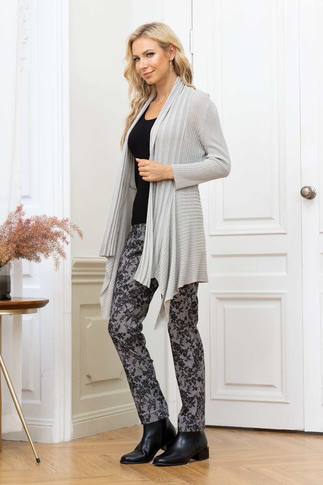 Two Way Wear Lurex Cardigan