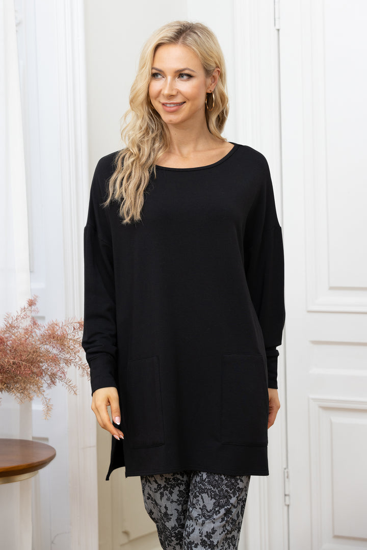 Bamboo Baby French Terry Sweater Long sleeve & with Pockets