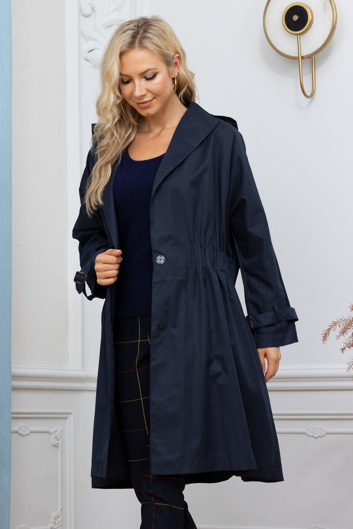London Button Up Trench Coat1
