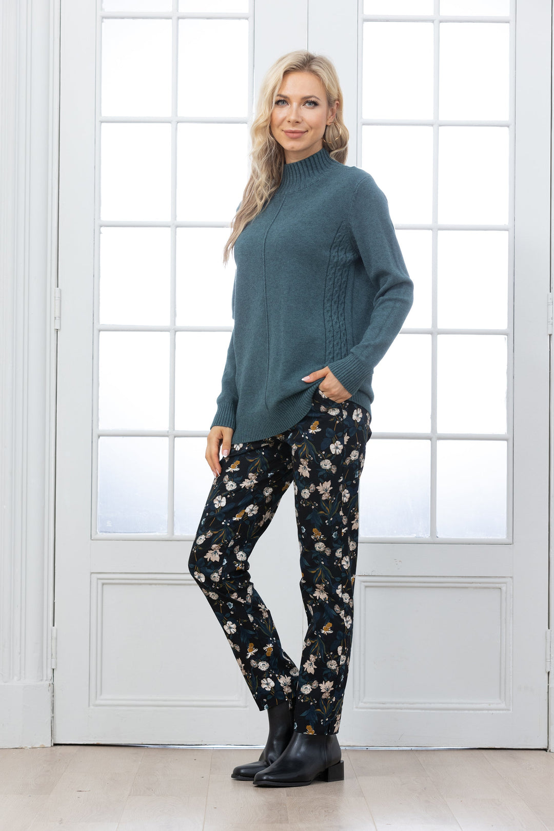 Peekaboo Cable Knit Sweater