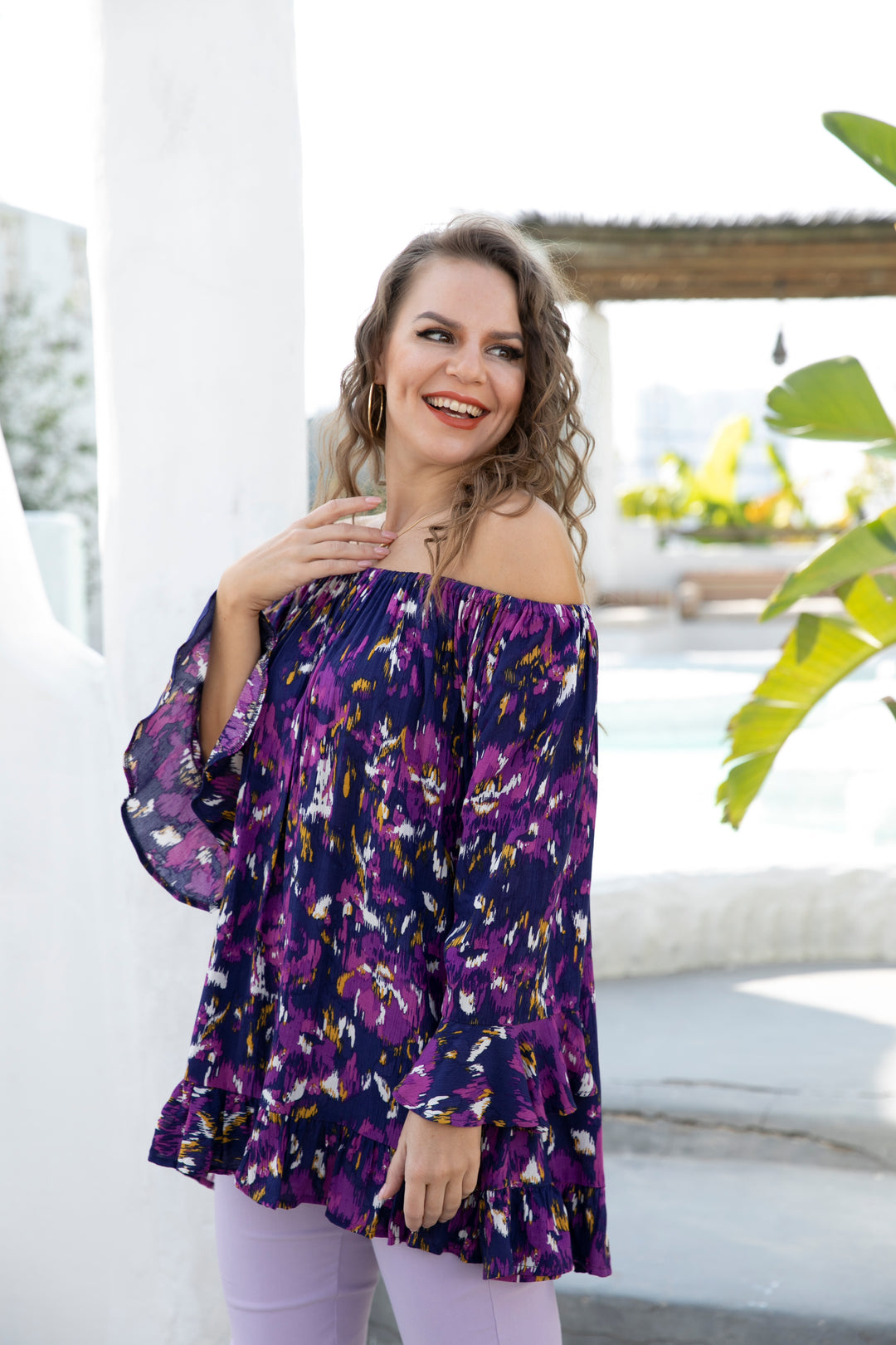 Amélie's Indigo Off-Shoulder Top