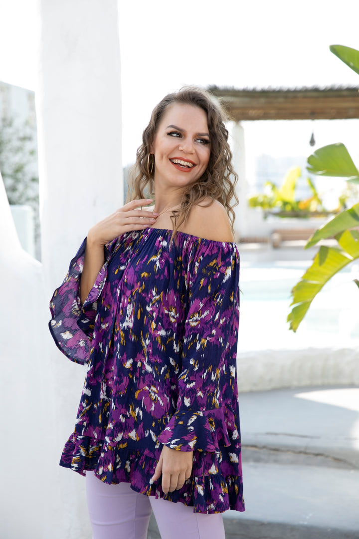 Amélie's Indigo Off-Shoulder Top