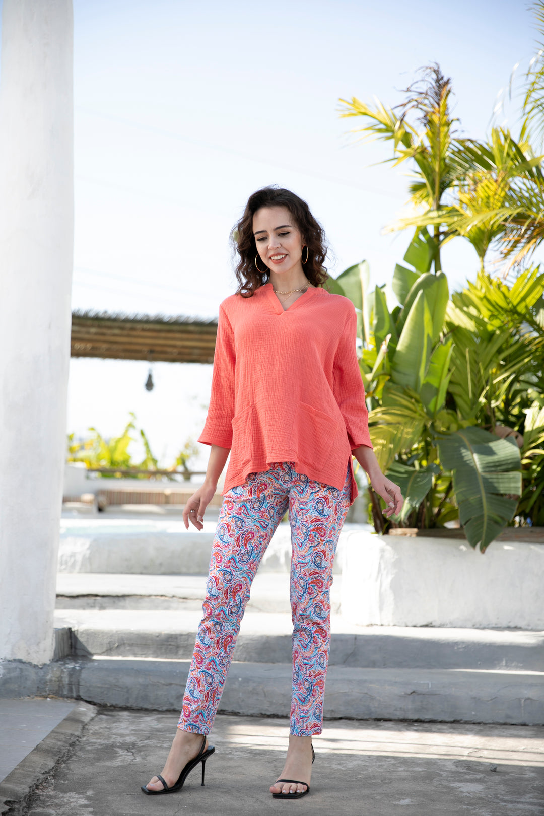 Exclusive Cotton Gauze- Dianne Top
