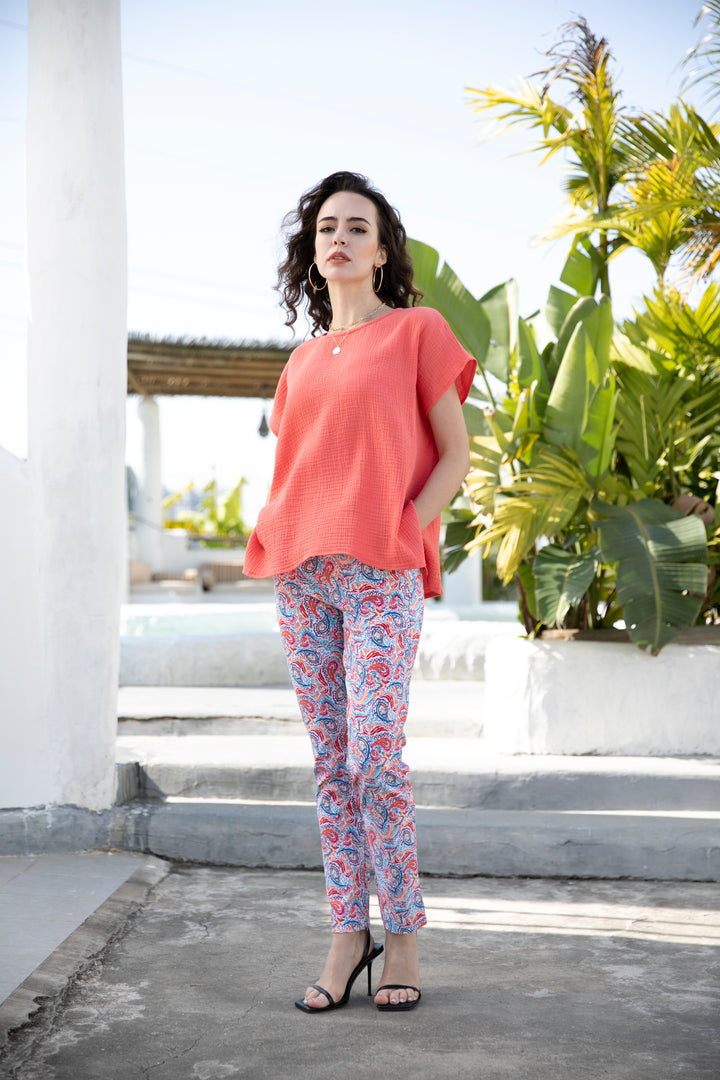 Exclusive Cotton Gauze- Kitty Top