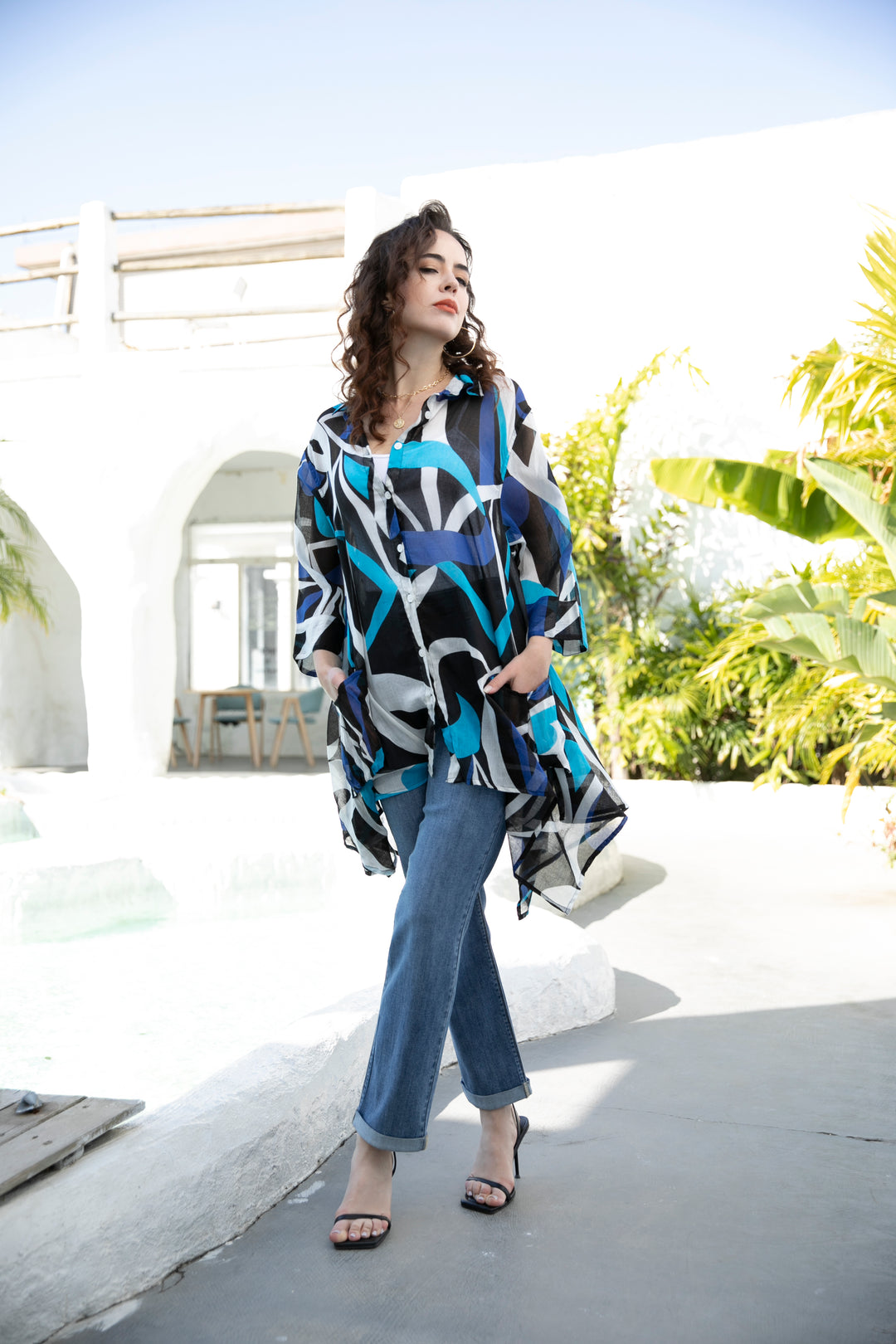 Ivy Printed Cotton Top