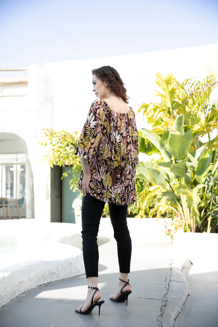 Alejandra's Tropical Off-Shoulder Top