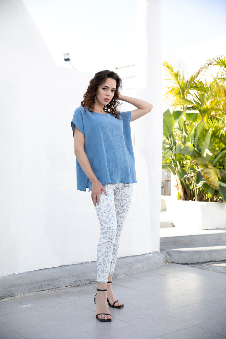 Exclusive Cotton Gauze- Kitty Top