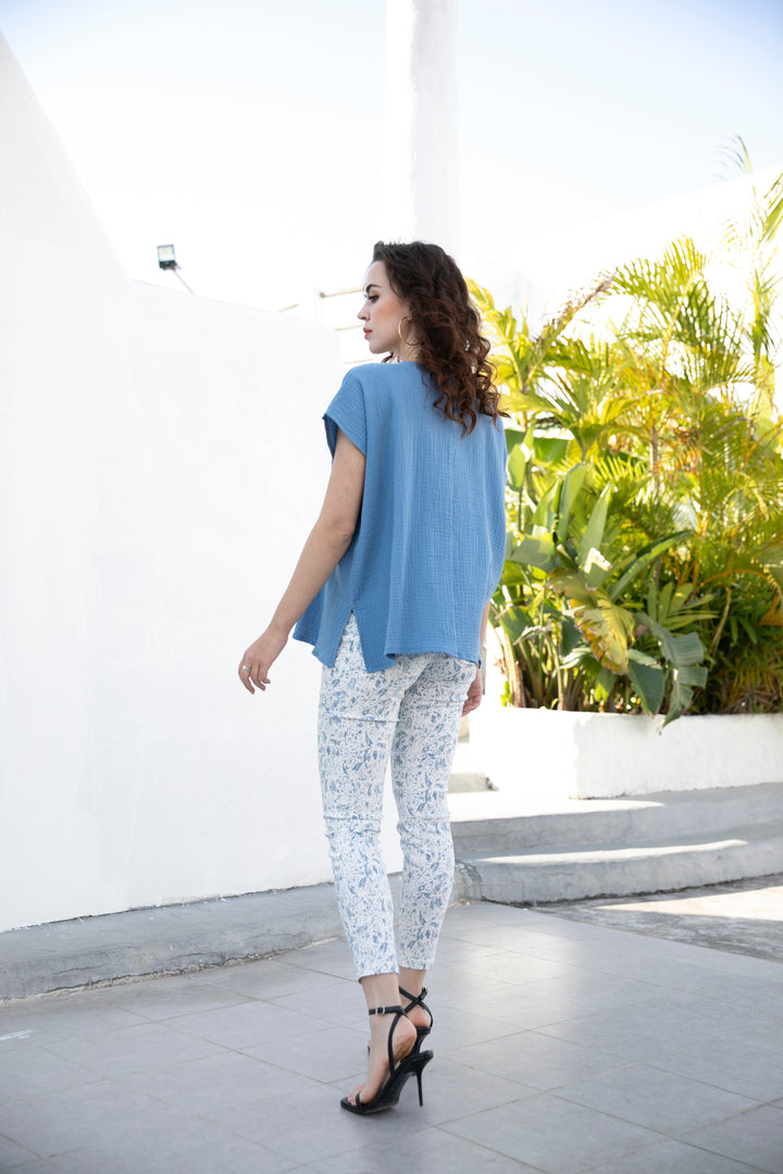 Exclusive Cotton Gauze- Kitty Top