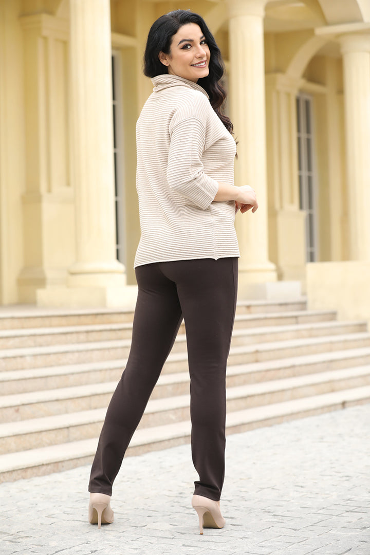 Knit Top with Cowl Neck