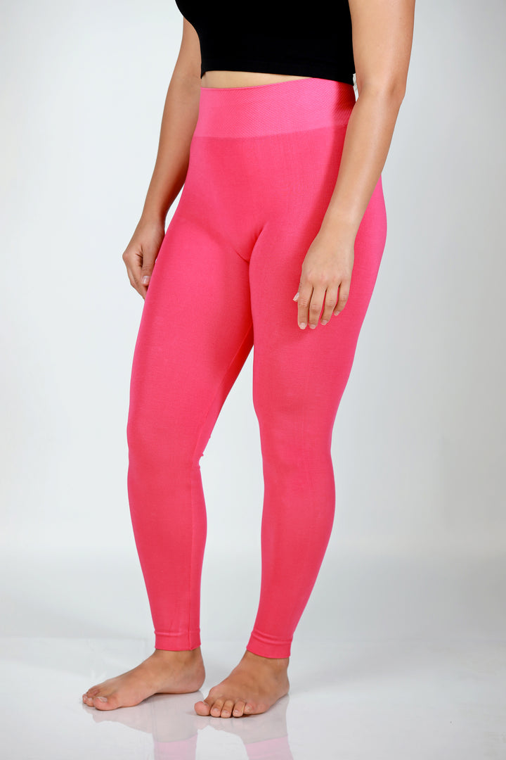Colorful Bamboo 3” Band High Waisted Leggings