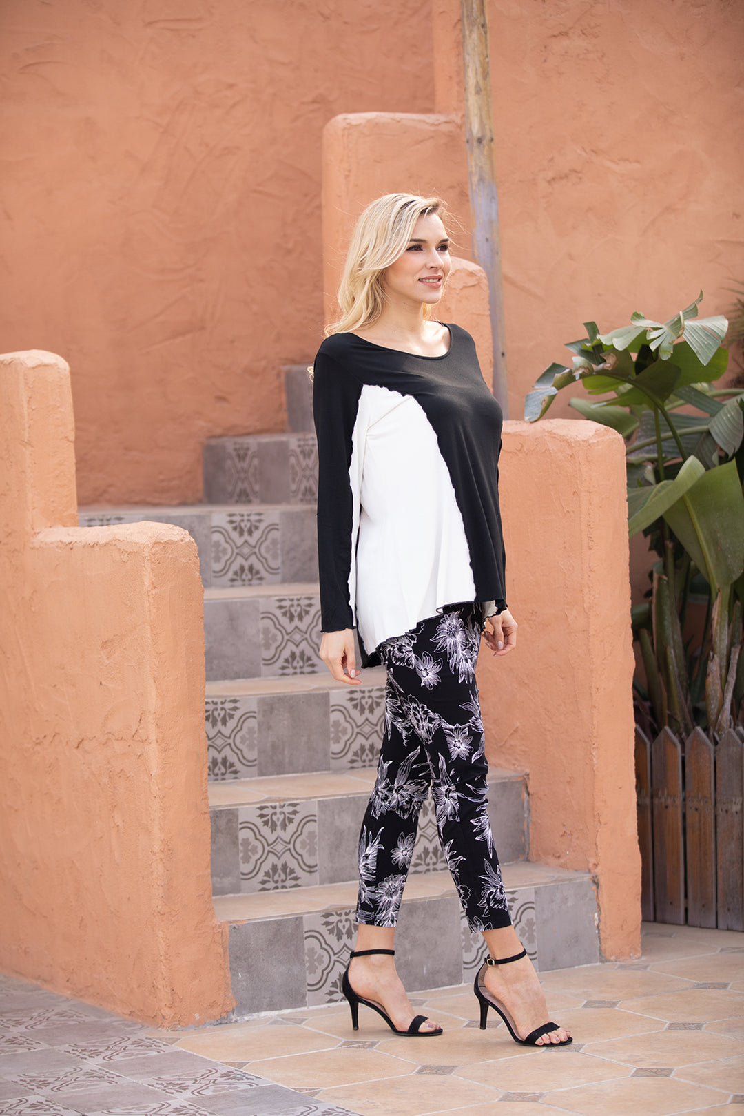 Bamboo Two-Color Top