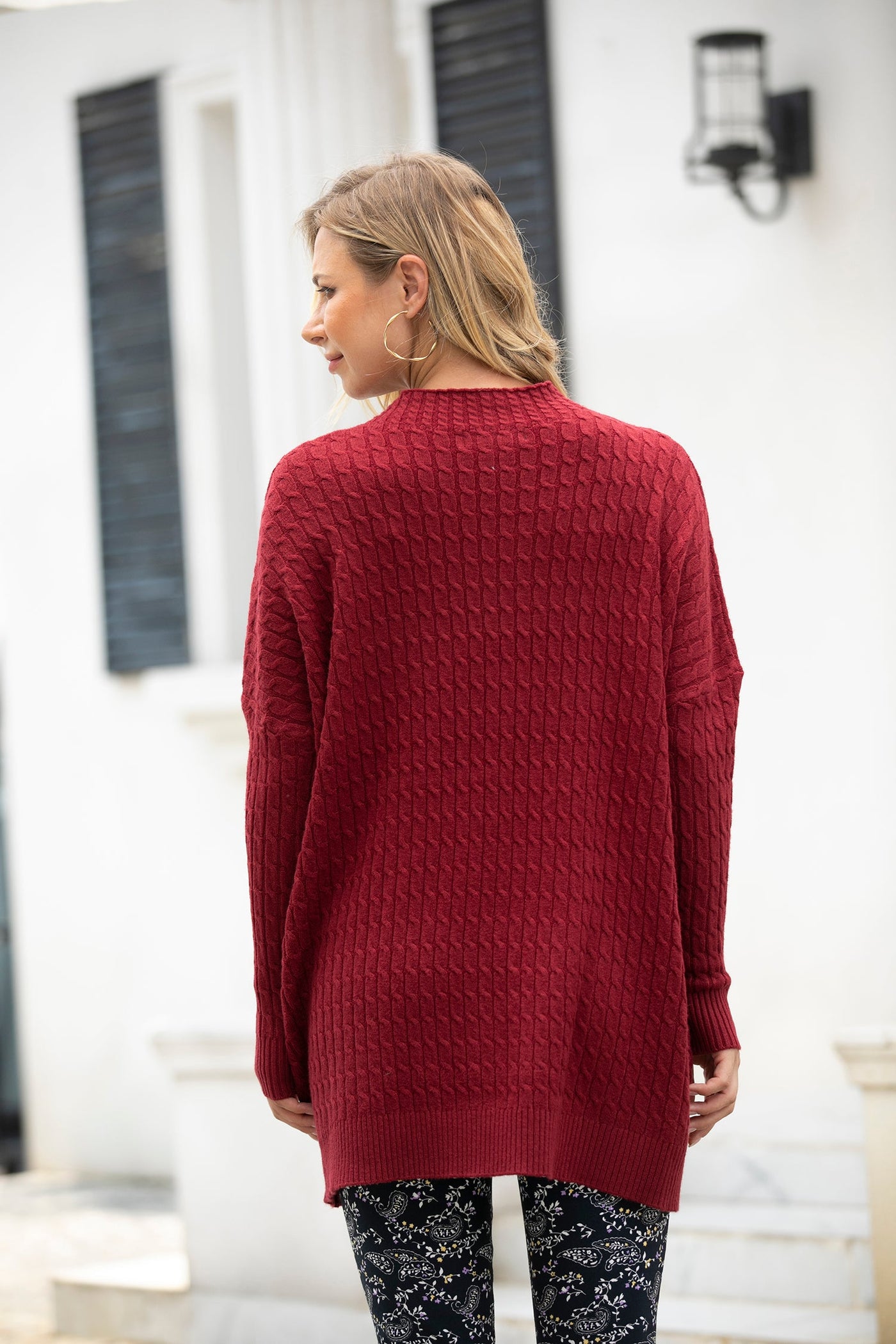 Delicate Cable Knit Sweater