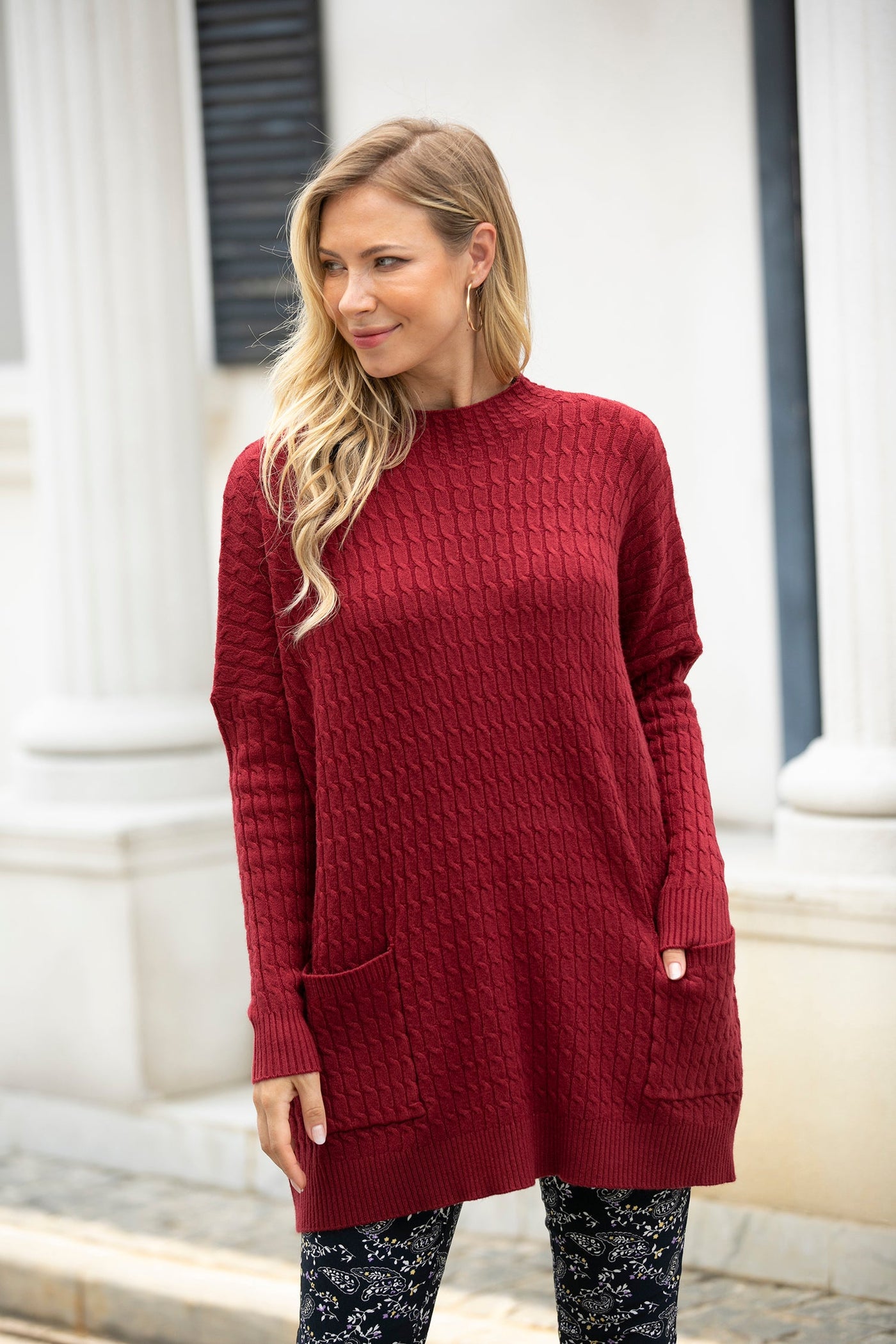 Delicate Cable Knit Sweater