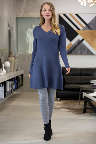 Julia Knit Ribbed Tunic Sweater