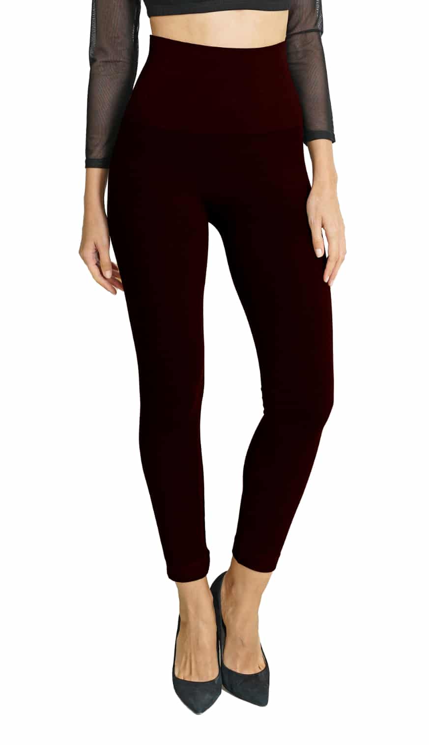 Bamboo 6 Inch High Band Legging - Tummy Tucker