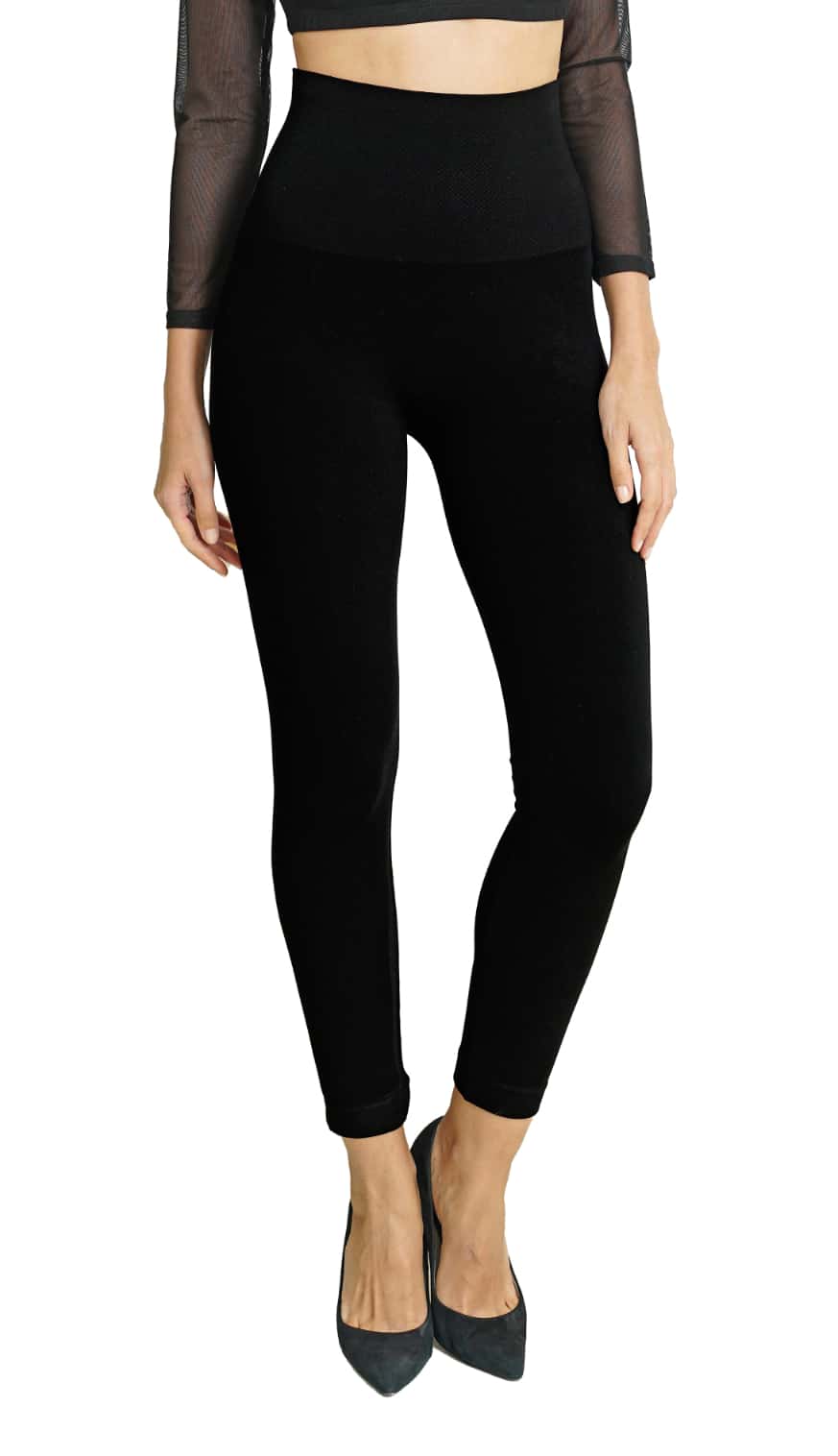 Bamboo 6 Inch High Band Legging - Tummy Tucker