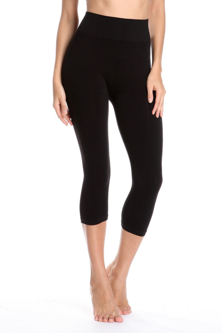 High Band Bamboo Capri - Tummy Tucker