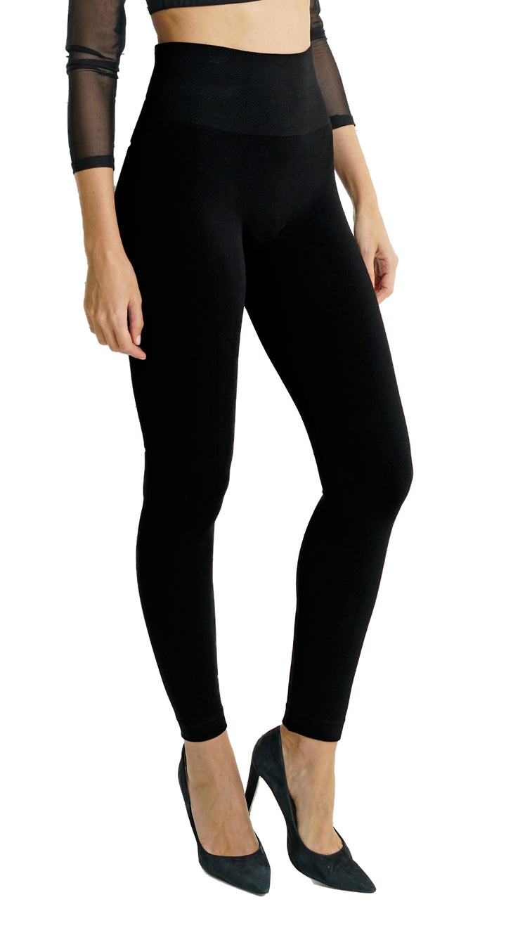 Bamboo 4 Inch High Band Legging - Tummy Tucker