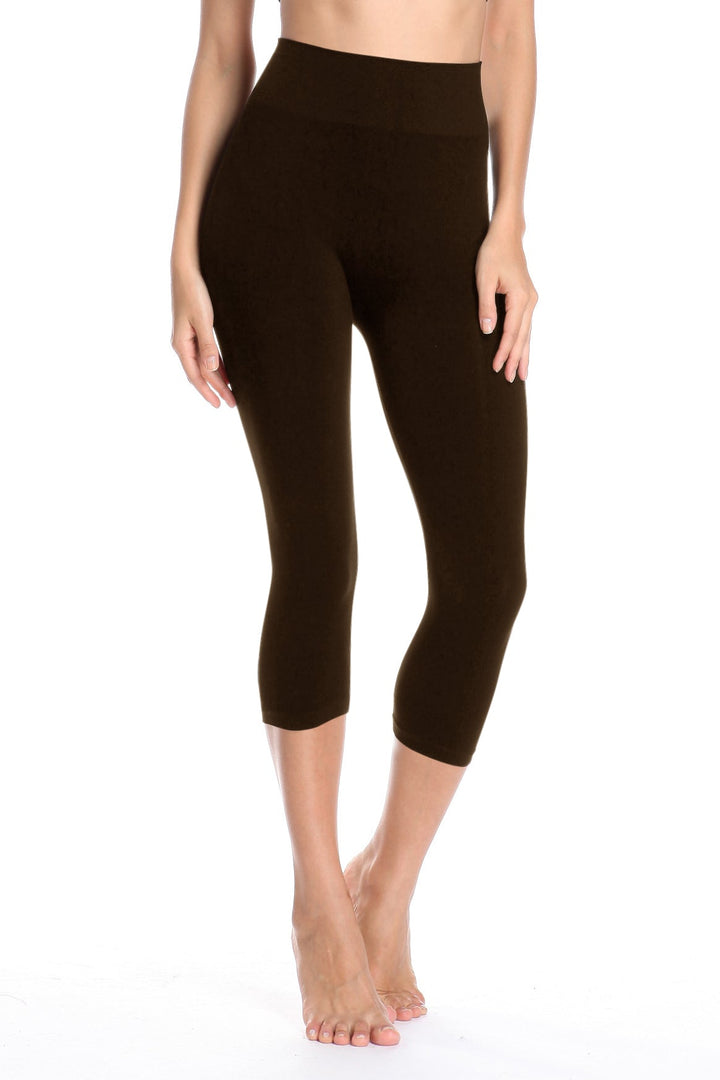 High Band Bamboo Capri - Tummy Tucker