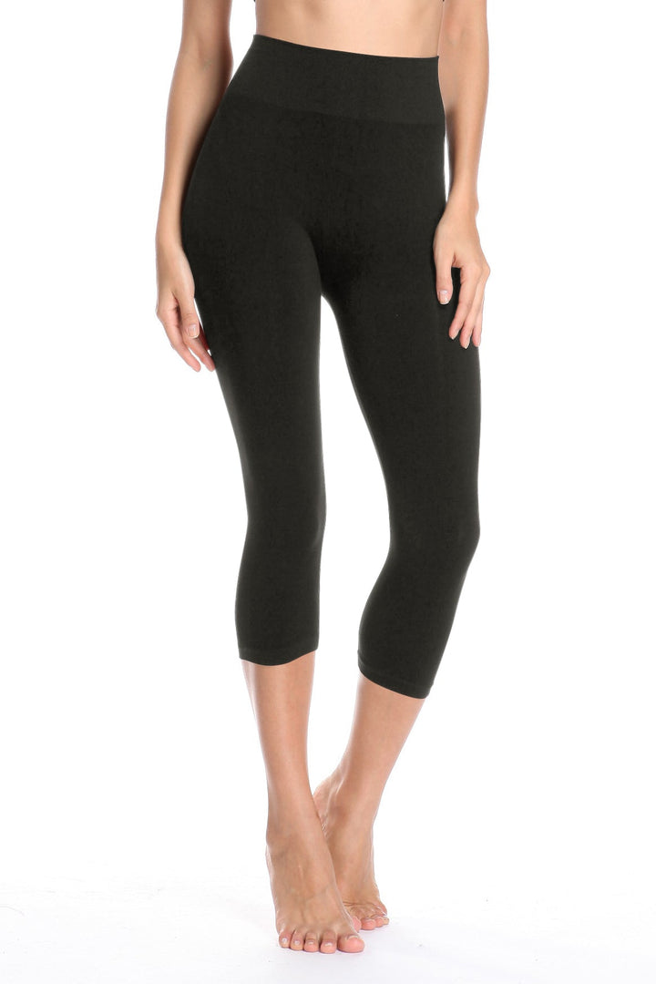 High Band Bamboo Capri - Tummy Tucker