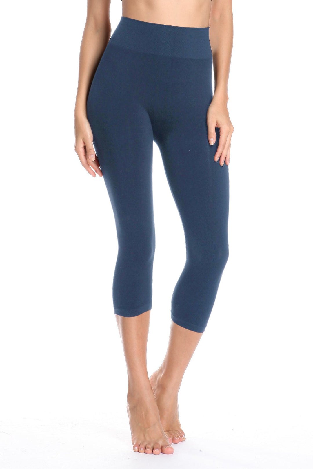 High Band Bamboo Capri - Tummy Tucker