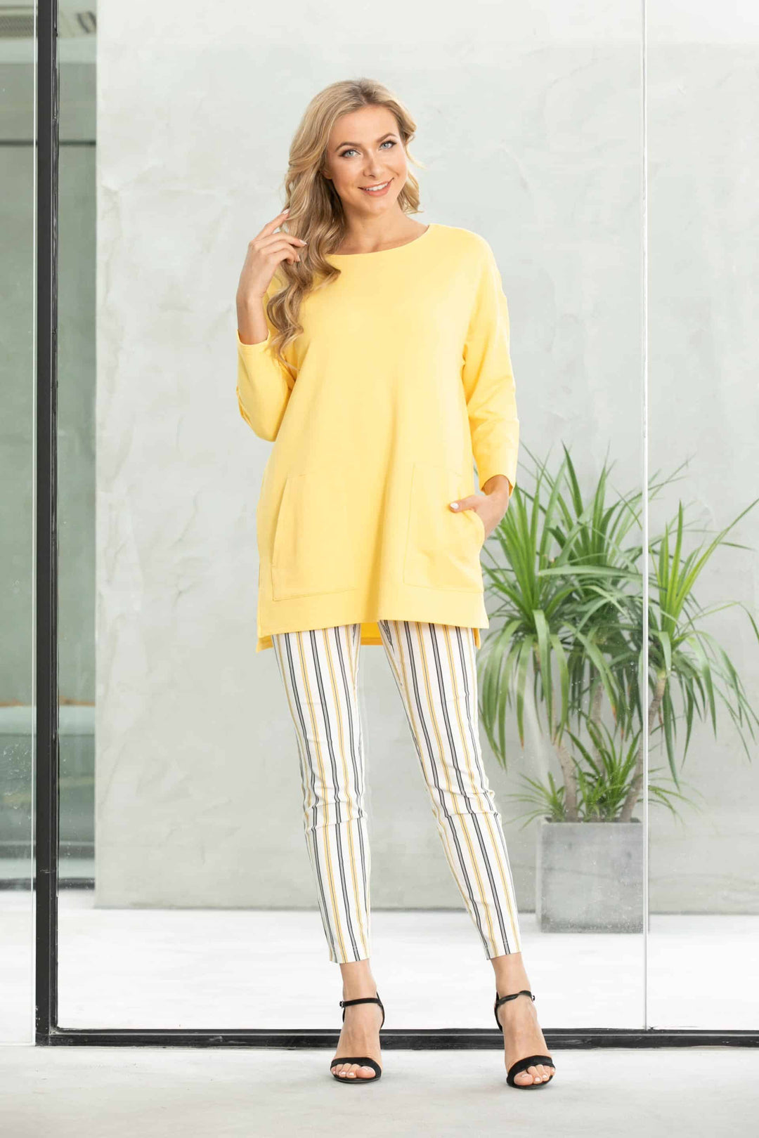 Bamboo Baby French Terry Sweater w/ 3/4 sleeve & with Pockets