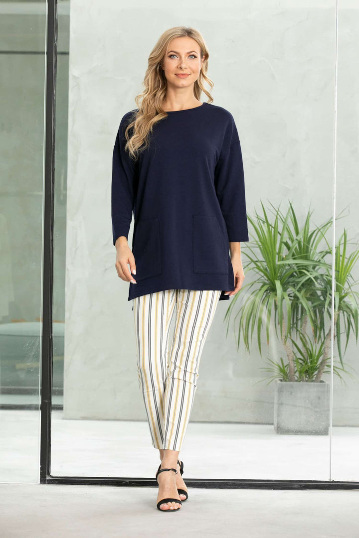 Bamboo Baby French Terry Sweater w/ 3/4 sleeve & with Pockets