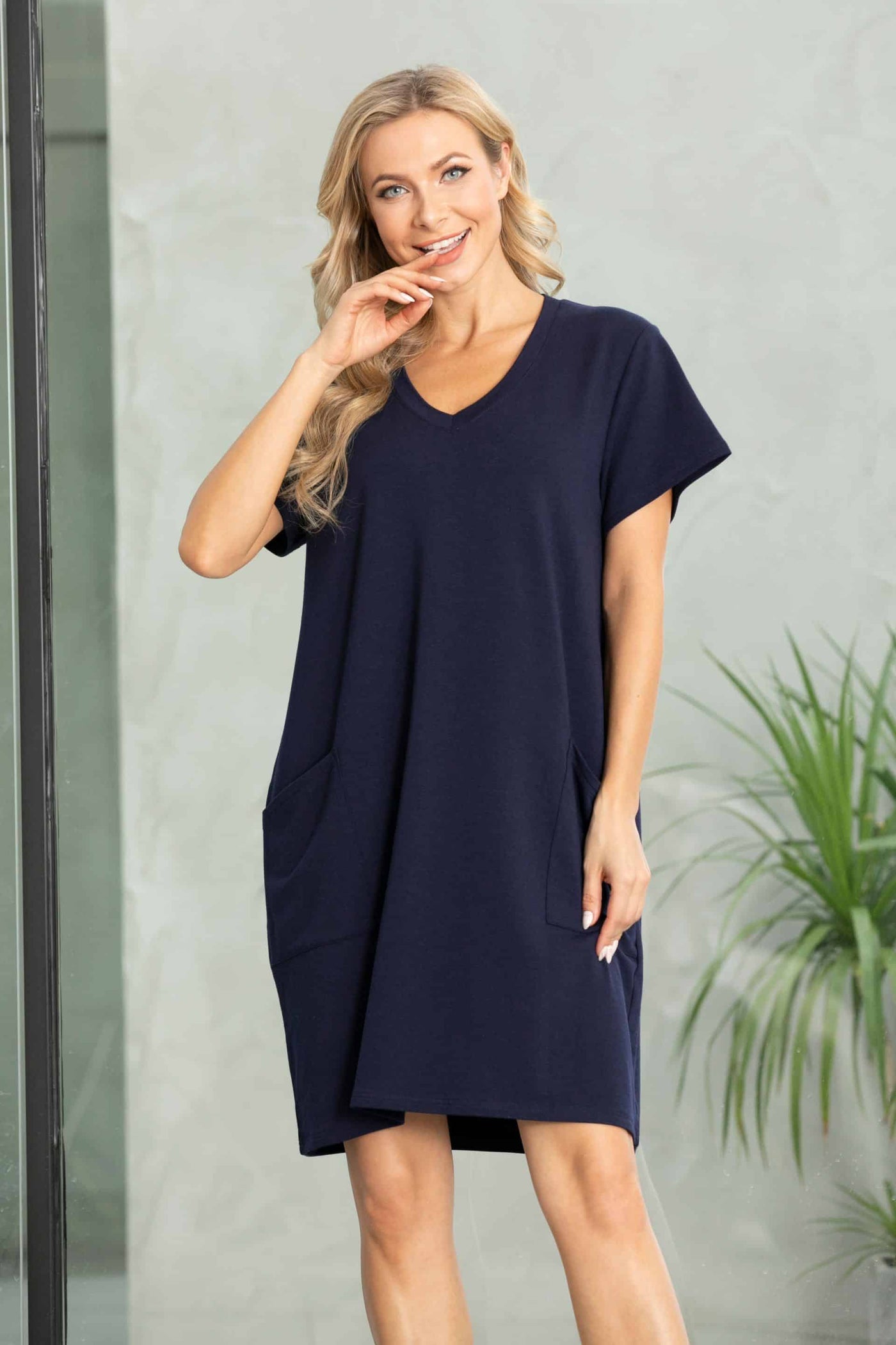 Bamboo Dress with Front Pockets