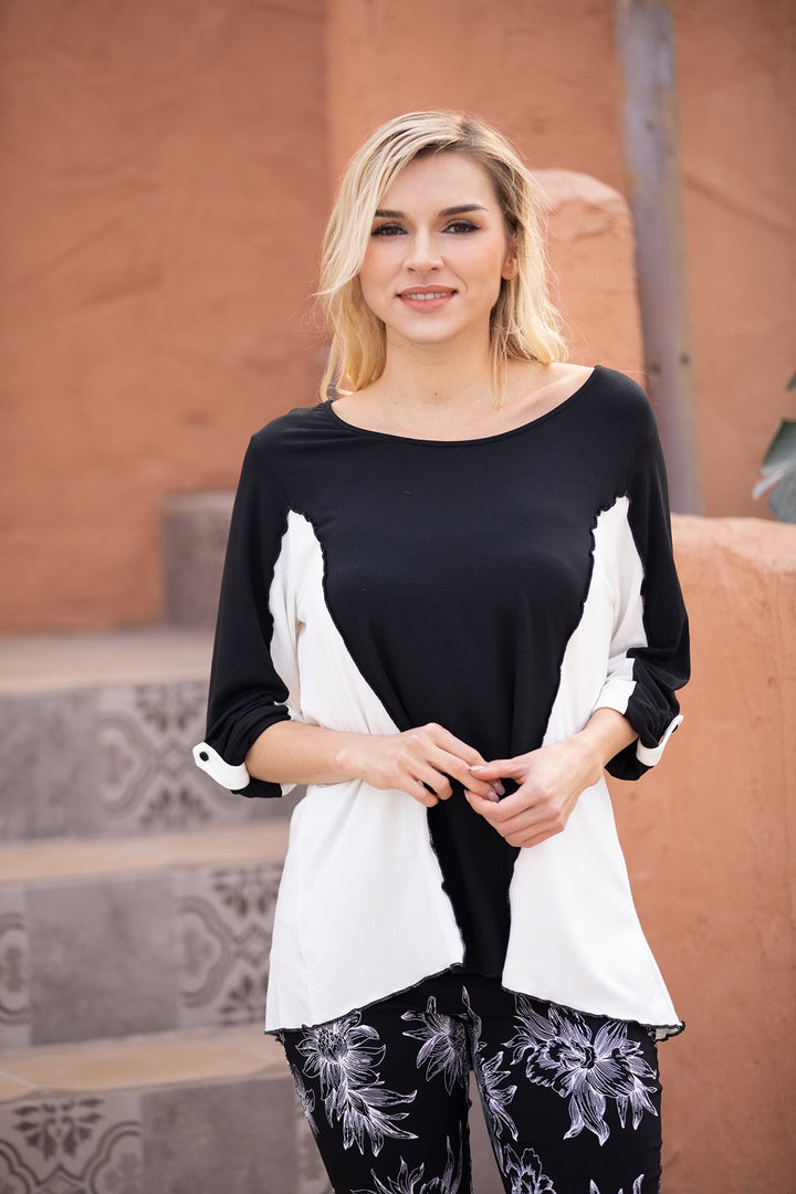 Bamboo Two-Color Top