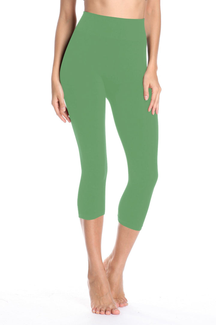 High Band Bamboo Capri - Tummy Tucker